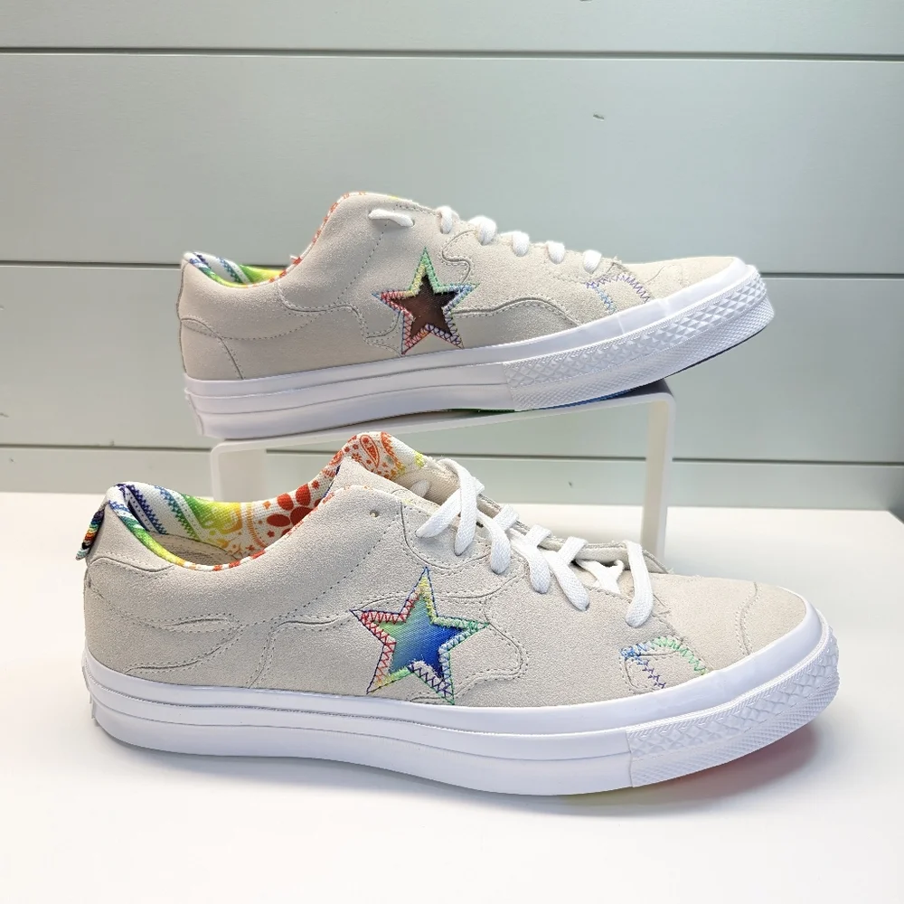 Converse One Star Low Pride Family Unity Leather Casual Sneakers Size Men's 11